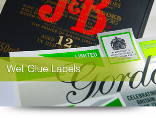 Wet glue labels